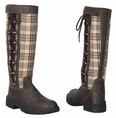 ladies waterproof leather country boots