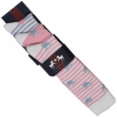 Equine Couture Women's Whales Bamboo Knee-High Socks, 3 pk.