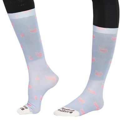 Equine Couture Women's Whales Half Padded Knee-High Boot Socks