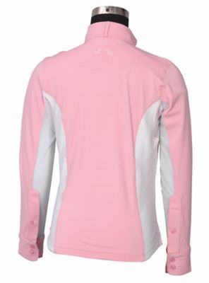Image showing 1 th Equine Couture Unisex Kids' Cara Long-Sleeve Show Shirt