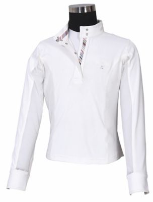 Equine Couture Unisex Kids' Cara Long-Sleeve Show Shirt