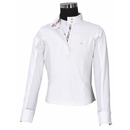 Equine Couture Unisex Kids' Cara Long-Sleeve Show Shirt
