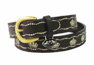 Equine Couture Unisex Kids' Cacey Leather Belt, 1 In. W