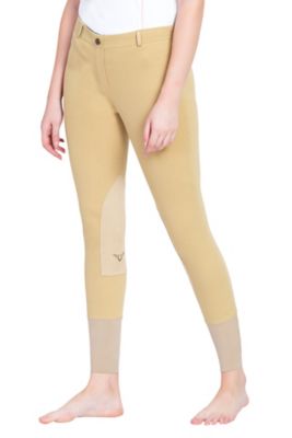 Image showing 1 th TuffRider Ladies' Pull-On Knee Patch Breeches, 10001