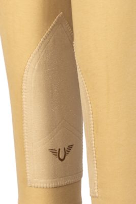Image showing  Kids' Cotton Pull-On Knee-Patch Breeches
