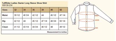 Image showing 5 th TuffRider Women's Cotton/Polyester Starter Long-Sleeve Show Shirt