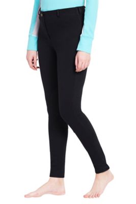 TuffRider Plus-Size Cotton Pull-On Knee-Patch Breeches