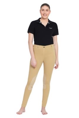 Image showing  Women's Plus-Size Cotton Pull-On Knee-Patch Breeches