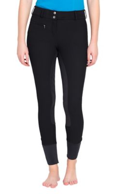 TuffRider Women's Ribbed Low-Rise Wide Waistband Full-Seat Breeches
