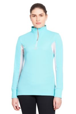 TuffRider Women's Micro Polyester Ventilated Technical Long-Sleeve Sport Shirt