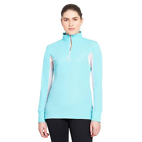TuffRider Women's Ventilated Technical Long Sleeve Sport Shirt with Mesh