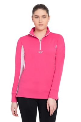 TuffRider Women's Micro Polyester Ventilated Technical Long-Sleeve Sport Shirt
