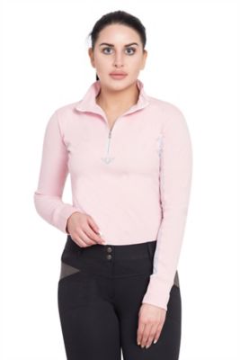 TuffRider Women's Micro Polyester Ventilated Technical Long-Sleeve Sport Shirt