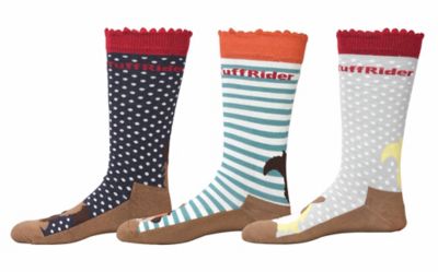 TuffRider Unisex Kids' Aron Boot Socks, 3 Pair