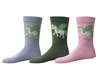 TuffRider Unisex Kids' Unicorn Socks, 3 Pair