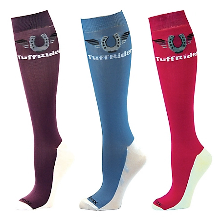 TuffRider Coolmax Knee-High Boot Socks, 3 Pair