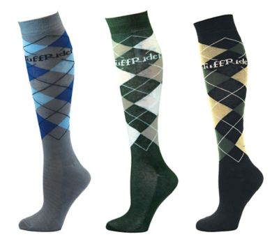 TuffRider Argyle Knee-High Socks, 3-Pack