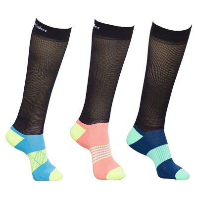 TuffRider Women's EquiCool Ventilated Riding Socks, 3 Pair