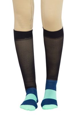 TuffRider Women's EquiCool Ventilated Riding Socks, Blue