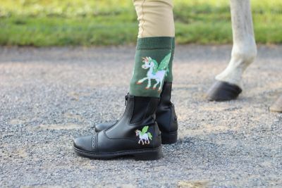Image showing  Kids' Unicorn Starter Front Zip Paddock Riding Boots