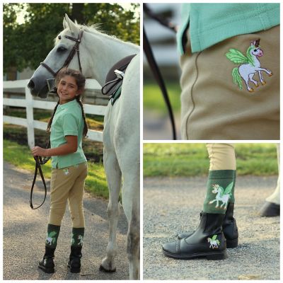 Image showing  Kids' Unicorn Starter Front Zip Paddock Riding Boots