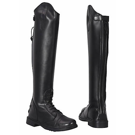 XILALU Women Wide Calf Riding Boot Riding Boots with Side Zipper for Easy Slip on & Off 