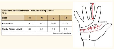 Image showing  Women's Waterproof Thinsulate Riding Gloves, 1-Pair