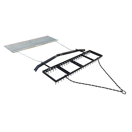 Yard Tuff Tow Behind Spike Drag with Leveling Bar and Drag Mat, 6 ft.