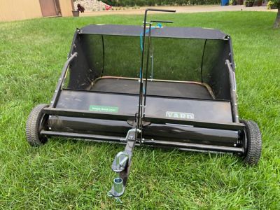 Image showing 6 th Yard Tuff Tow-Behind 38 in. 12.5 cu. ft. Quick-Assembly Lawn Sweeper