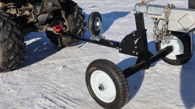 Image showing  1,000 lb. Capacity Heavy-Duty 2-in-1 Adjustable Height Trailer Dolly