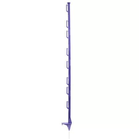 Fi-Shock 4' Recessed Fence Post for Fence Wire and Tape up to 2" Width Purple Electric Fence Posts