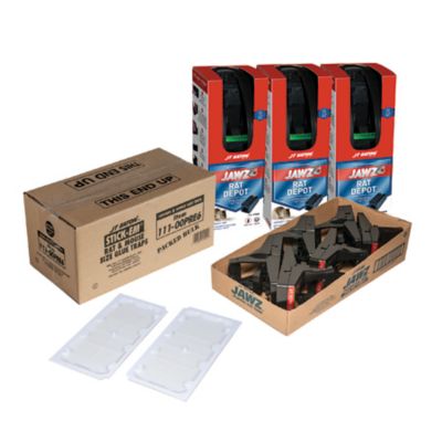 JT Eaton Rat Solution Kit, with Jawz Mouse Depot, Jawz Plastic and Stick-Em Rat Traps