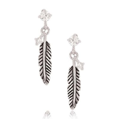 Montana Silversmiths Feather Whispers Earrings, ER4526