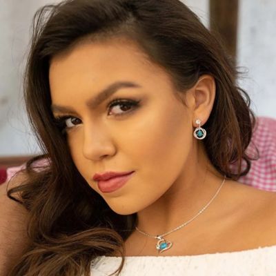 Image showing  Open Heart Turquoise Pearl Necklace, NC4501