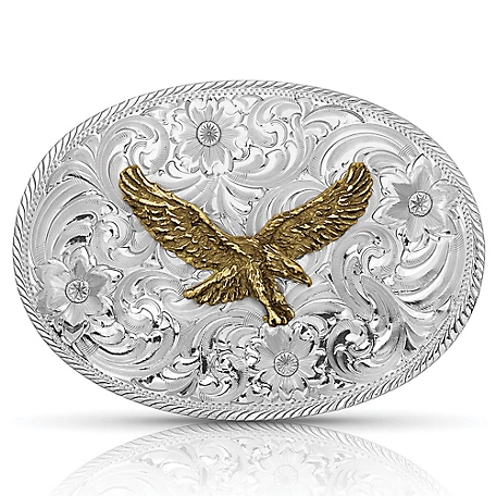 Montana Silversmiths Classic Eagle Belt Buckle : : Clothing, Shoes  & Accessories