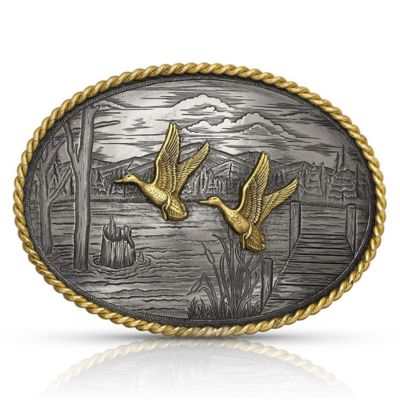 Montana Silversmiths On the Banks with Ducks Belt Buckle, G1259-629 at  Tractor Supply Co.