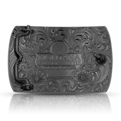 Image showing  Men's River Rock Cascade Longhorn Belt Buckle