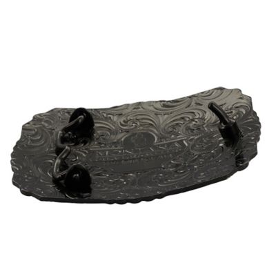 Image showing  Gunmetal Cameo Filigree with Longhorn Steer Belt Buckle, 25815SB-767M