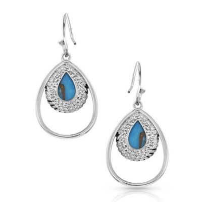 Image showing  Double Rope Earrings, Turquoise