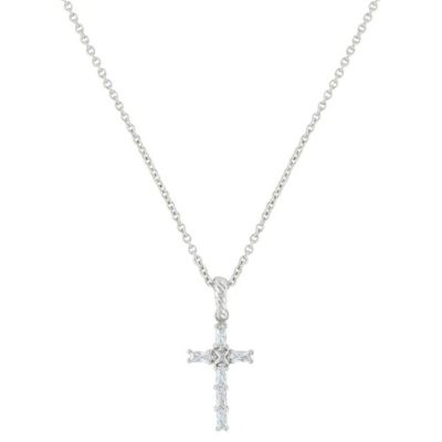 Montana Silversmiths Acadian Cross Baguette Necklace, NC3239