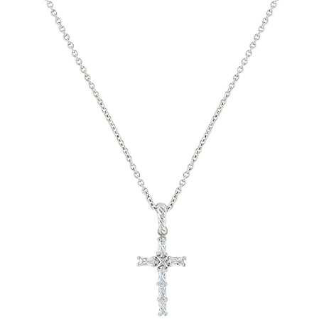 Montana Silversmiths Acadian Cross Baguette Necklace, NC3239