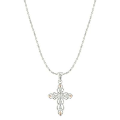 Montana Silversmiths Against the Light Cross Necklace, NC3978RG