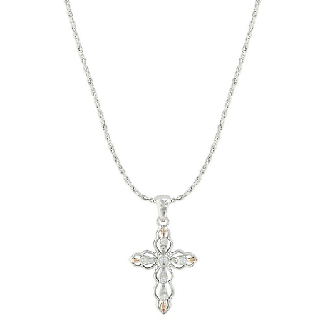 Montana Silversmiths Against the Light Cross Necklace, NC3978RG