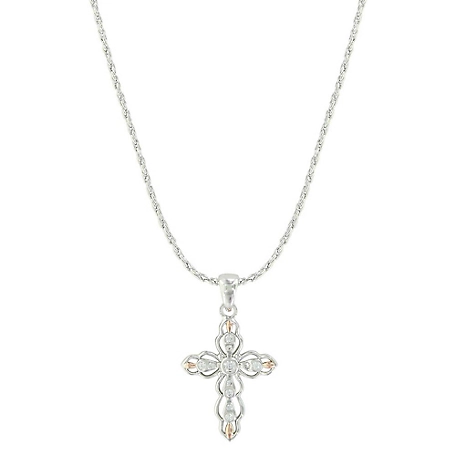 Montana Silversmiths Against the Light Cross Necklace, NC3978RG