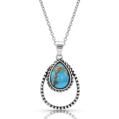 Montana Silversmiths Double Rope Turquoise Necklace, NC4376TQ