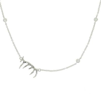 Montana Silversmiths Pursue the Wild Starry Antler's Grace Necklace, SLKTNC3288