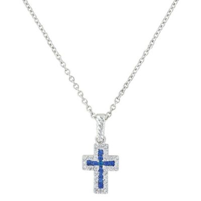 Montana Silversmiths Faith Found in the River Lights Cross Necklace, NC3066