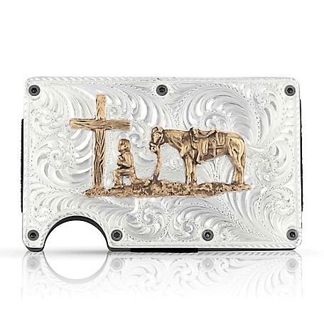 Montana Silversmiths Credit Card and Cash Case with Praying Cowboy
