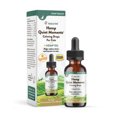 NaturVet Cat Calming Drops with Hemp, 1 oz.
