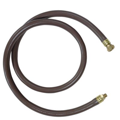 Chapin 48 in. Industrial Rubber Hose with Fittings, Black
